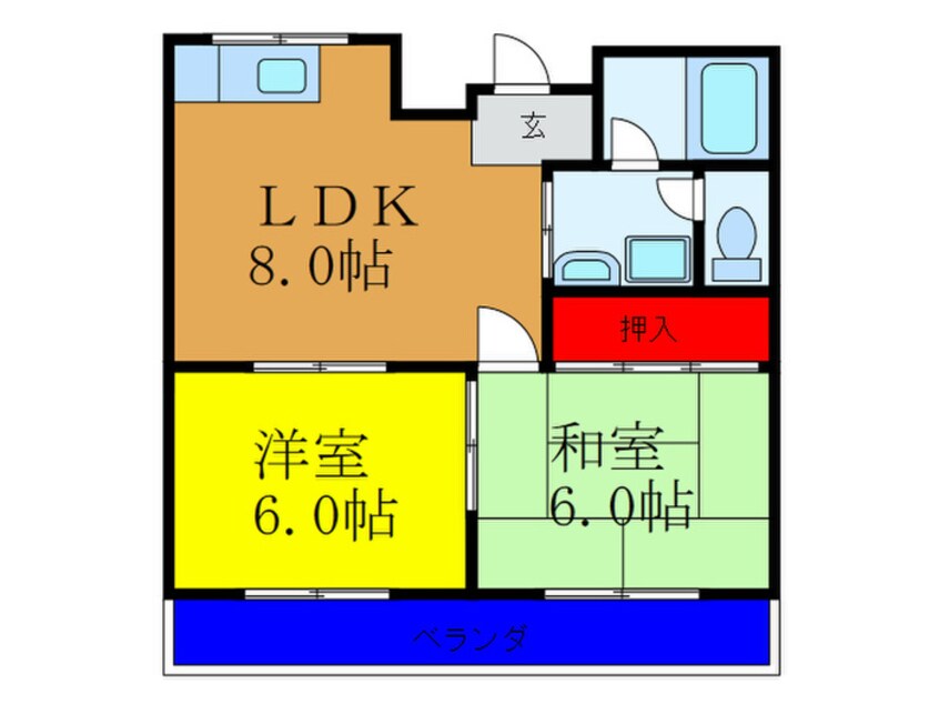 間取図 ローレルハイツ