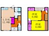 下村ハウス 2LDKの間取り