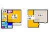 SkyGrace新金岡 1Kの間取り