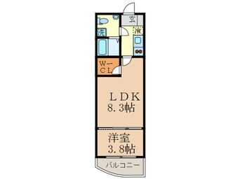 間取図 La Douceur江坂