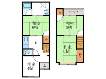 間取図 下津林貸家