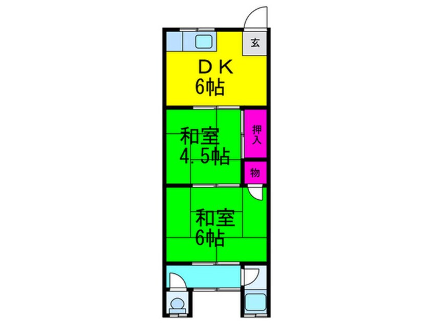 間取図 八幡荘