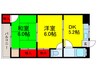 石井マンション 2DKの間取り