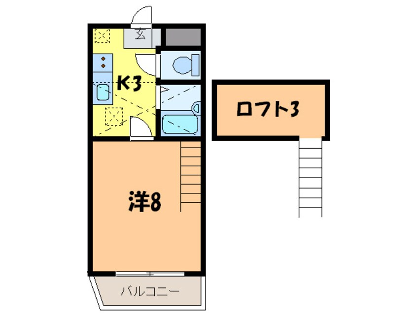 間取図 ジュネス鴨池Ⅰ