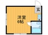 栄町マンション 1Rの間取り