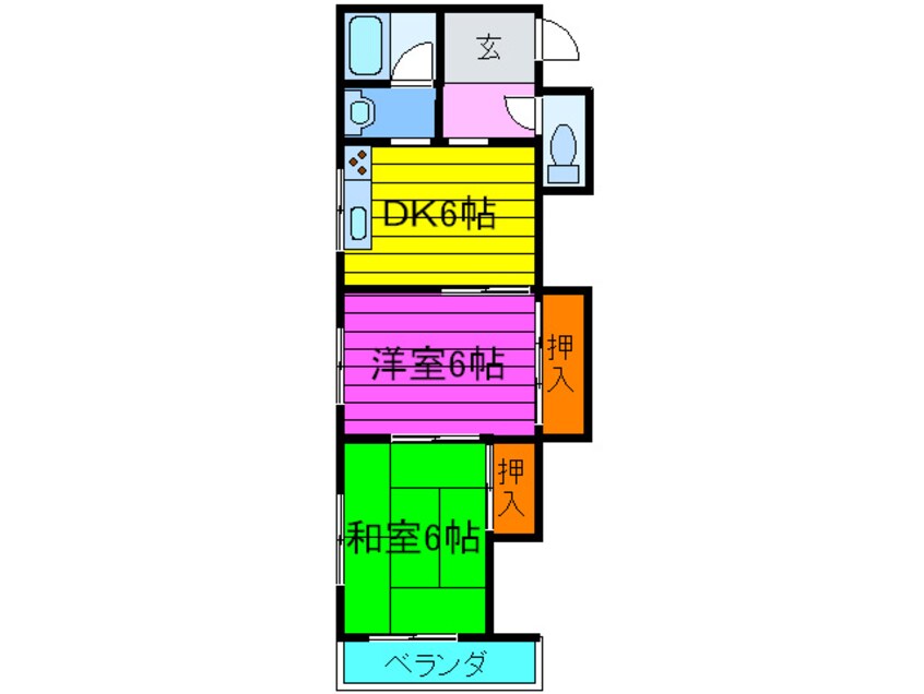 間取図 アクティ常盤