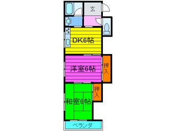 間取図 アクティ常盤