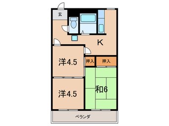 間取図 ＣＡＲＲＯＮＤＳ鈴蘭台北町