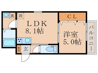 間取図 仮）Recuerde桃山町泰長老