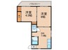マンション浜口 2DKの間取り