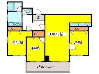 間取図 ＵＤベルビラ