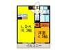 アム－ルラック 1LDKの間取り