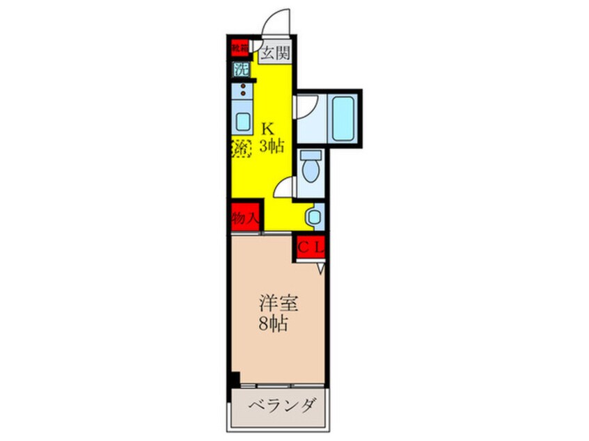 間取図 山仁ｻﾂｷﾊｲﾂ２