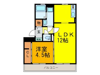 間取図 レフィナ－ドカルチェＡ棟