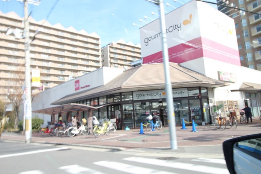 グルメシティ八尾店(スーパー)まで550m レフィナ－ドカルチェＡ棟