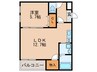 フジパレスK　Ⅰ番館 1LDKの間取り