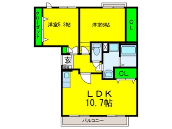 間取図 グランデージ高石