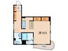 城が山ハイツ 1Rの間取り
