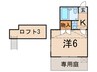 プレミアム垂水 1Kの間取り
