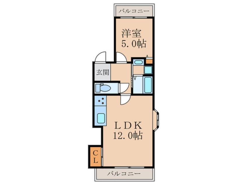 間取図 グリシーヌ京町