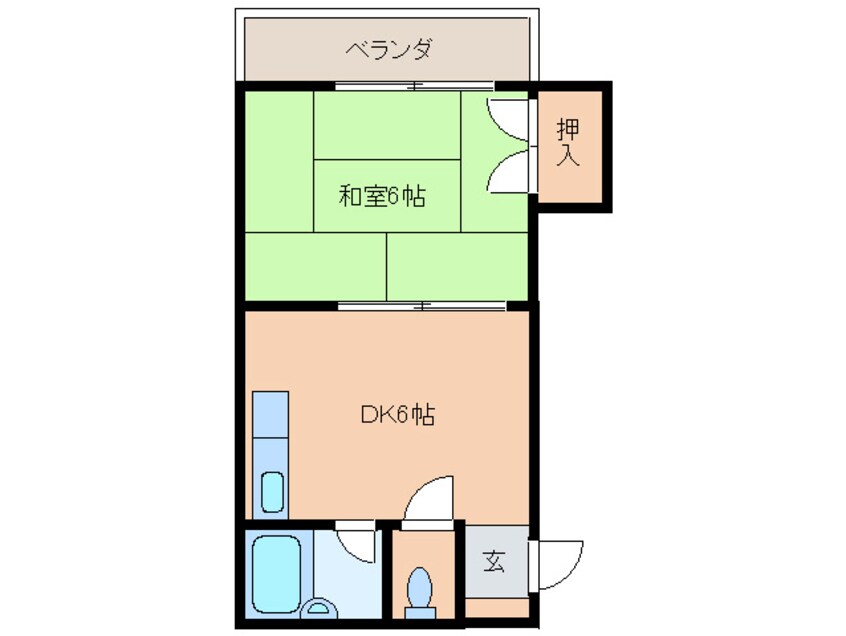 間取図 いすずハイツ