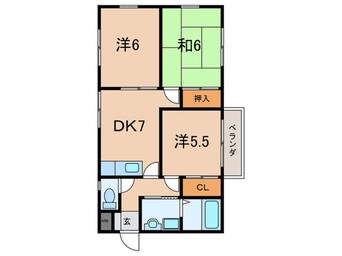 間取図 Ｋクレ－ネ－