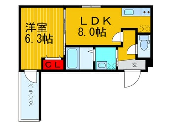 間取図 フジパレス浜町　Ａ棟