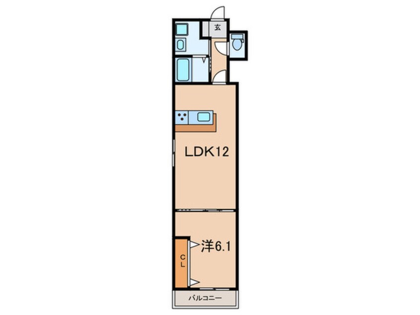 間取図 ブロンテ北在家WEST