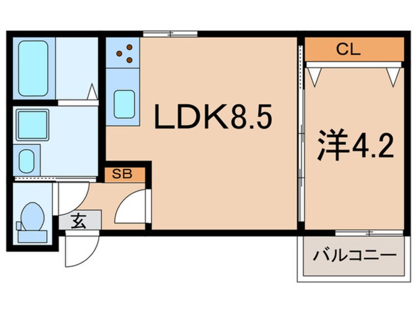 間取図 ブロンテ北在家WEST