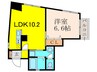 マンション柳川 1LDKの間取り