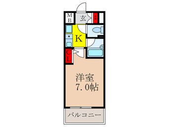 間取図 エスリード新大阪第７(404）