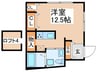 フリップフロップ 1Rの間取り