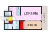 St.Residence南津の辺 1LDKの間取り