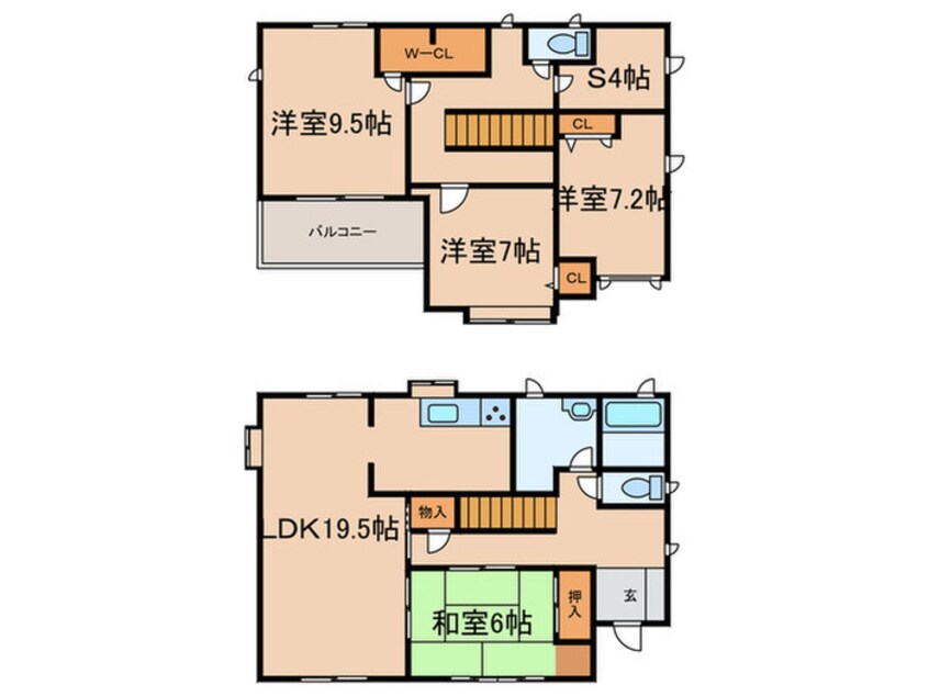 間取図 カレッタ塩屋B棟