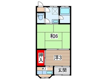 間取図 嵯峨天龍寺椎野町15-17貸家