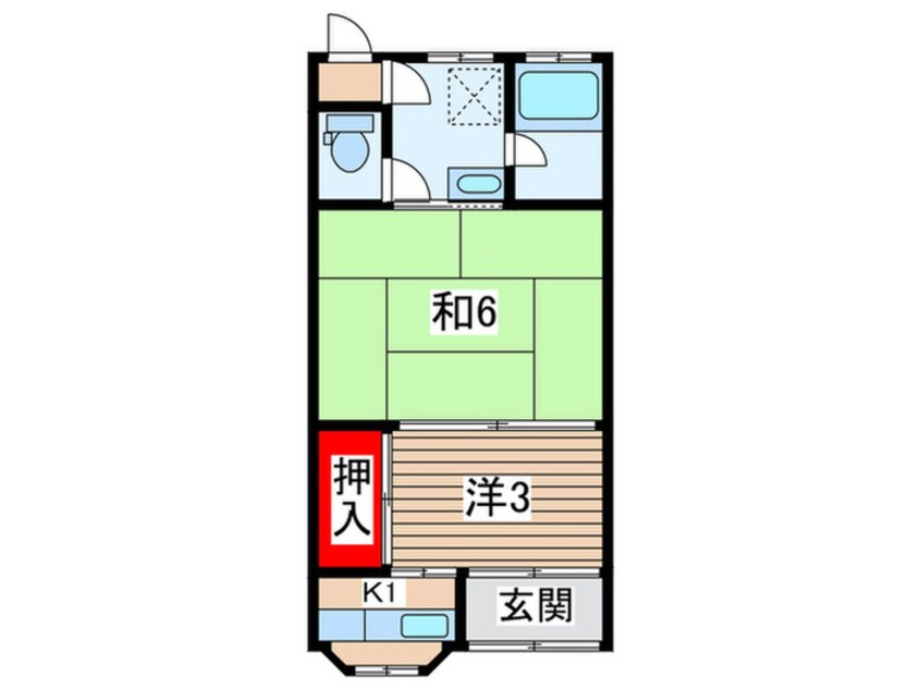 間取図 嵯峨天龍寺椎野町15-17貸家