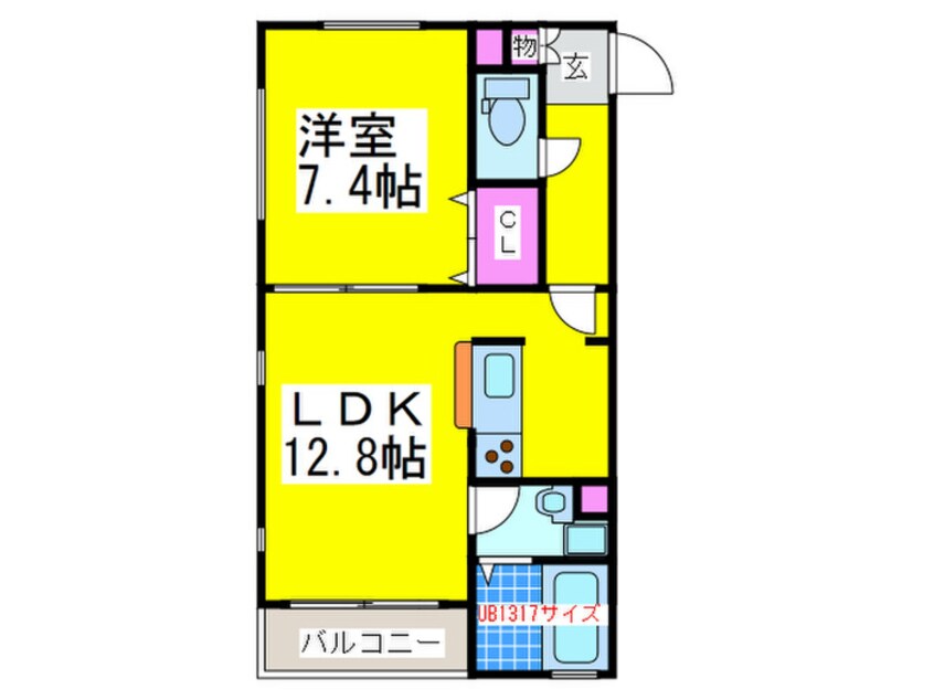 間取図 シャ－メゾントキワ