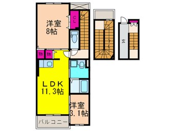 間取図 サンリット・ガーデン小曽根Ｎ