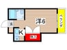 NEWハウス上田 1Kの間取り
