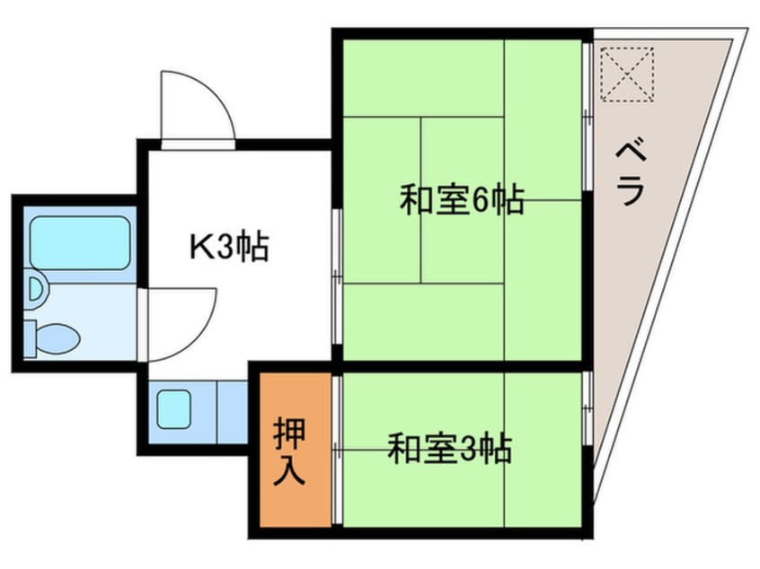 間取図 ハイツ桂南