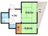 ハイツ桂南 2Kの間取り