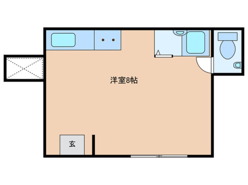 間取図 ピ－スハイツ長堂