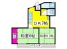 泉マンション 2DKの間取り