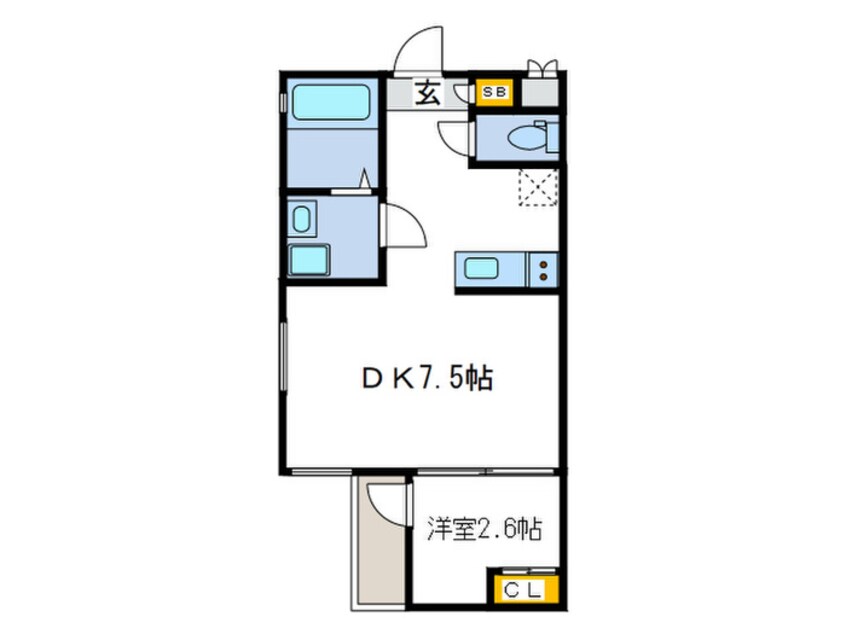 間取図 ＢＲＯＮＴＥ 西立花