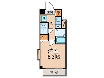 間取図 ベラジオ四条堀川(801)