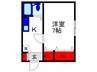 麻田ハイツ 1Kの間取り