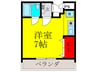 キャピタルハウス栄町 1Rの間取り
