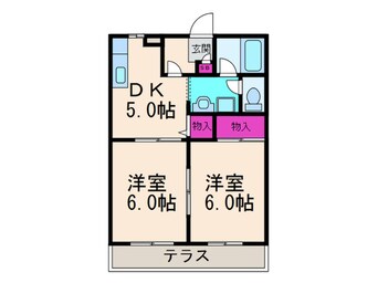 間取図 エバ－コ－ト高槻