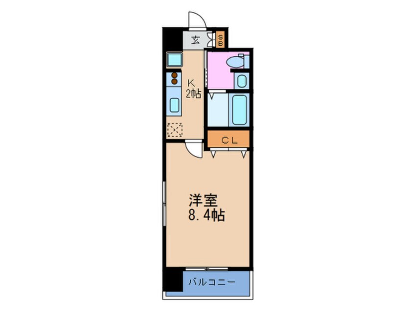 間取図 グランカーサ梅田北