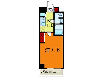 間取図 S-RESIDENCE神戸磯上通